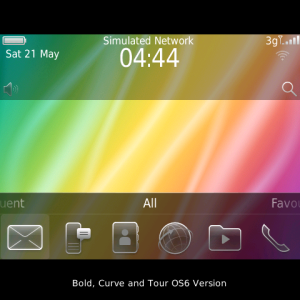 Rainbow Ripples Theme with Brilliant Chrome Icons