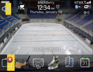 Black and yellow hockey theme for os5