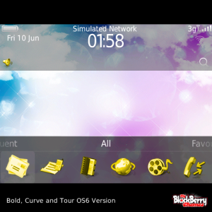 Clouds with Yellow Aspect Icons Theme
