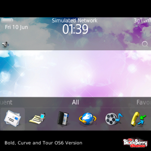 Clouds with Multi Colored 3D Icons Theme