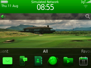 Golf Theme with Green OS7 Icons