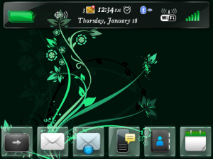 Green Swrils Theme