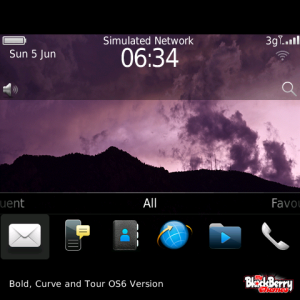 OS7 Style Purple Clouds Skyscape Theme with Stunning OS7 Icons