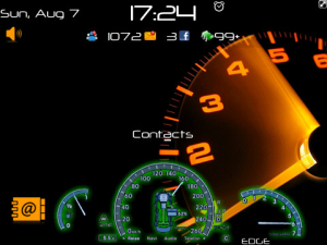 Automotive Series - RPM Orange Speedometer Animated