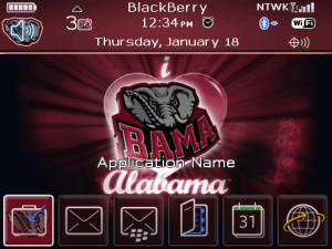 I Heart Alabama Crimson Tide - Animated Theme with Tone