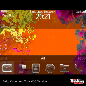 Color Explosion with Chrome Icons Theme