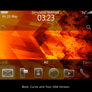 Burnt Orange Abstract Theme with Fabulous Chrome Icons
