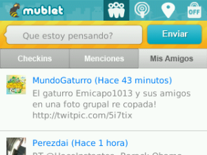 Mublet for blackberry app Screenshot