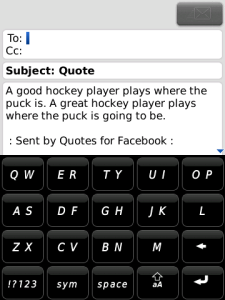 Quotes for blackberry app Screenshot