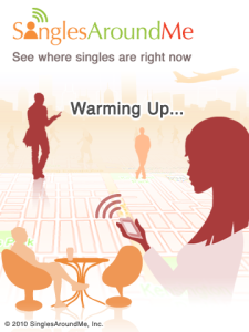 SinglesAroundMe Lite for blackberry app Screenshot