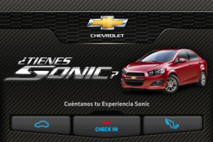 Chevrolet Sonic for blackberry app Screenshot