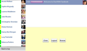 Chat with Facebook on BlackBerry PlayBook