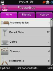 Pocket Life for blackberry app Screenshot
