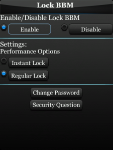 Lock for BlackBerry Messenger