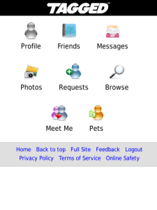 Tagged WebIcon for blackberry app Screenshot