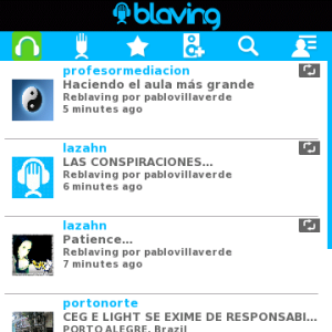 Blaving for blackberry app Screenshot