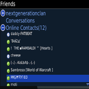 XFMobile for blackberry app Screenshot