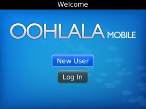 Oohlala Mobile for blackberry app Screenshot