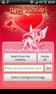 Happy Valentine for blackberry app Screenshot