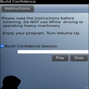 Build Self Confidence Hypnosis Program for blackberry app Screenshot