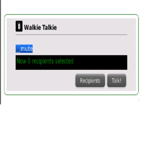walki Talki for blackberry app Screenshot