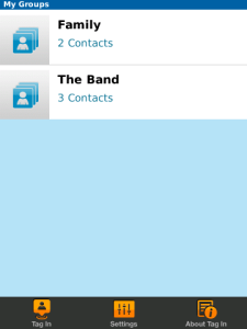 Tag In by Allstate for blackberry app Screenshot
