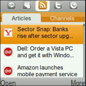 Social Beat for blackberry app Screenshot