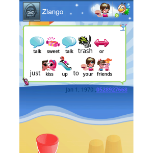 Zlango Messaging for blackberry app Screenshot