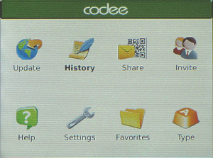 Codee Reader for blackberry app Screenshot