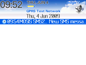 MOSIS SMS2MAIL for blackberry app Screenshot