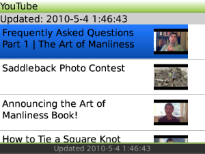 AoM for blackberry app Screenshot