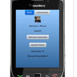 Legal Anthem Mobile for blackberry app Screenshot