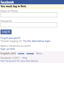 Album Uploader For Facebook for blackberry app Screenshot