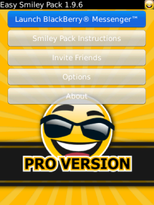 Easy Smiley Pack for blackberry app Screenshot