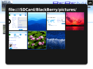 BeBeMe for blackberry app Screenshot