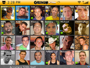 Grindr Xtra for blackberry app Screenshot