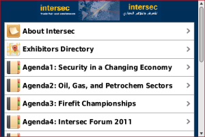 Intersec for blackberry app Screenshot