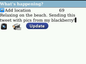 Twit Pro for Twitter for blackberry app Screenshot