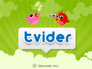 Tvider for blackberry app Screenshot