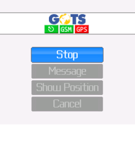 GOTS Tracking Agent for blackberry app Screenshot