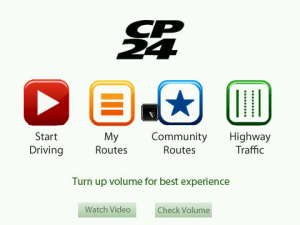 CP24 Traffic Alert for blackberry app Screenshot