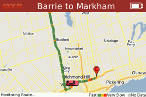 Rock 95 Traffic for blackberry app Screenshot