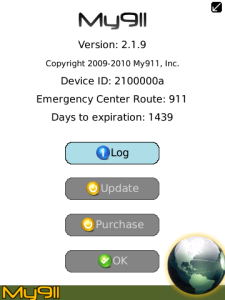 My911 Impact Yearly for blackberry app Screenshot