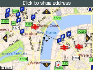 Telmap Navigator for blackberry app Screenshot