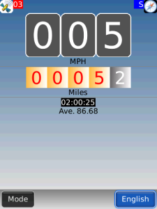 Bike-O-Meter for blackberry app Screenshot