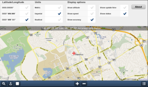 GPS Maps using Google Maps for blackberry app Screenshot