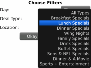 SpecialsToday.ca - Ottawa Edition for blackberry app Screenshot