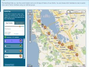 Real-time Tracking and Geo Alert notification for blackberry app Screenshot