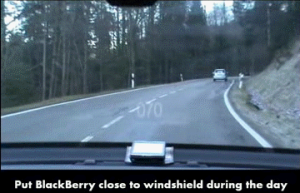 Head-Up Display for blackberry app Screenshot