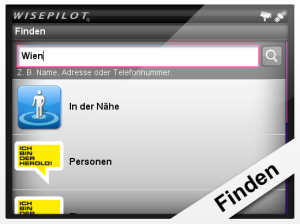 Wisepilot von T-Mobile for blackberry app Screenshot